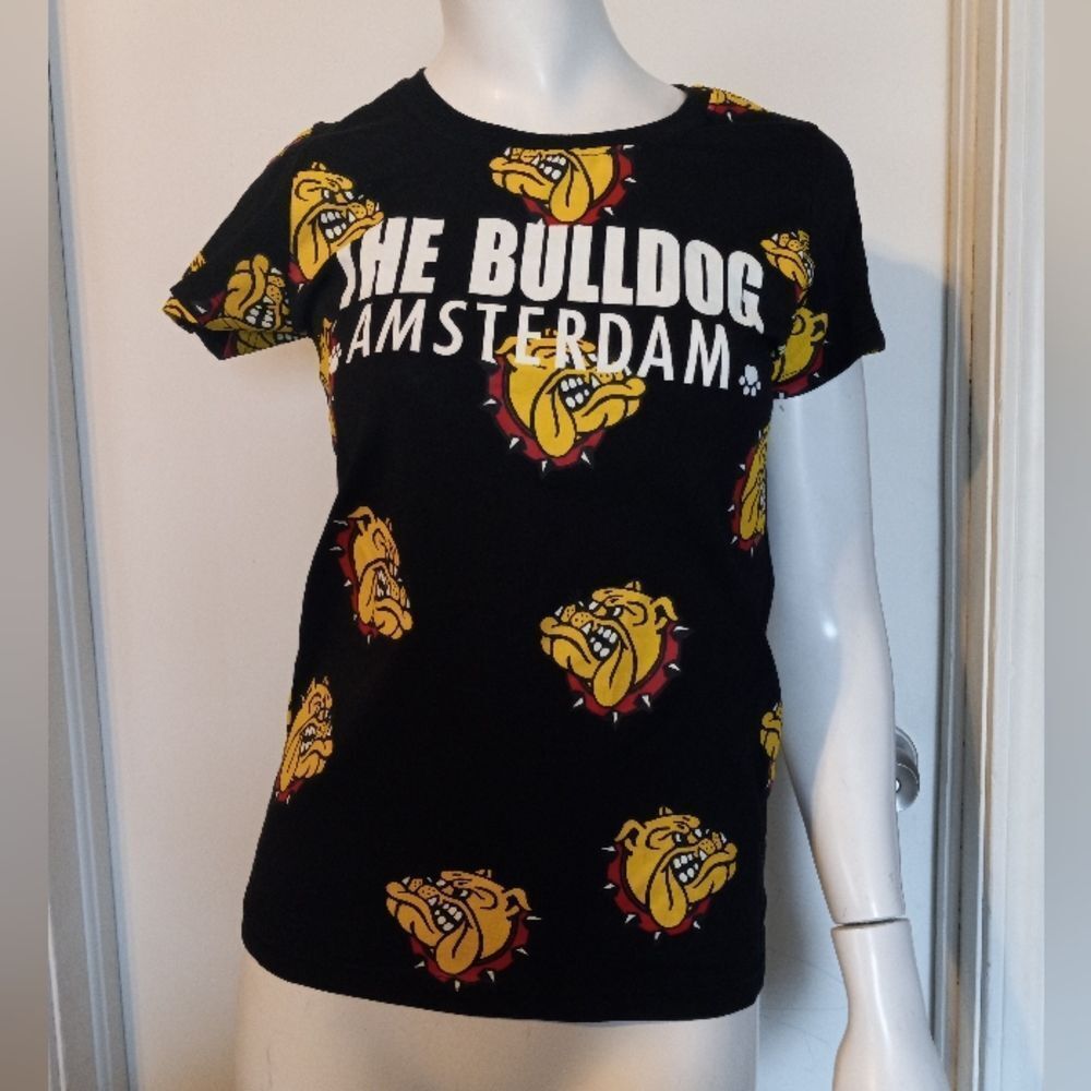 The Bull Dog Amsterdam Women's XS T-Shirt Dog Graphic